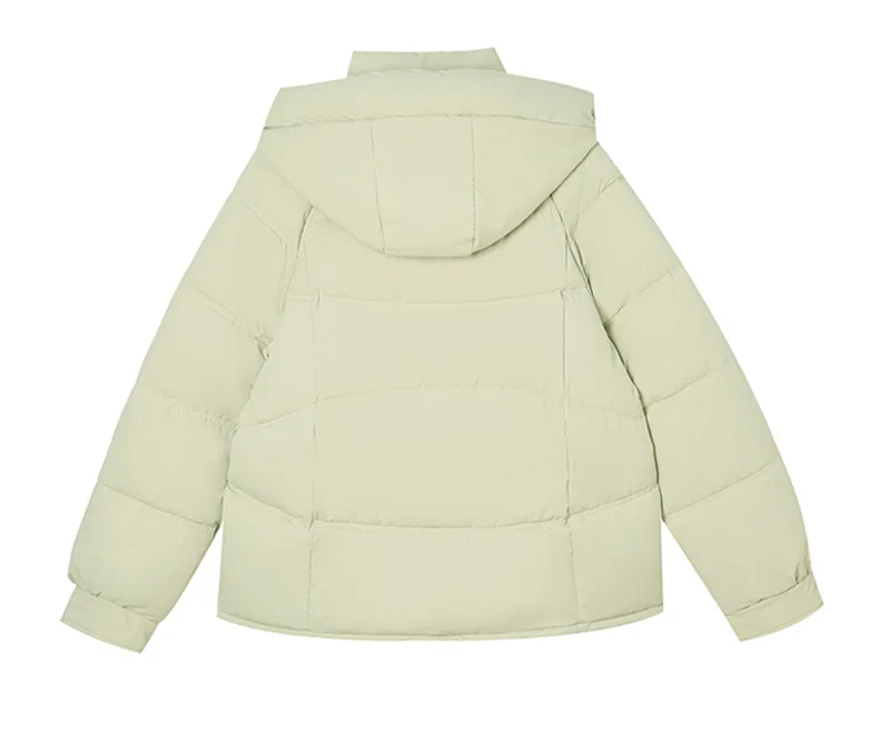 Winter Thick Puffer Coat Women Zip Up Windproof Russian Cold Weather Snow Jacket Detachable Hooded Outerwear Candy Color New