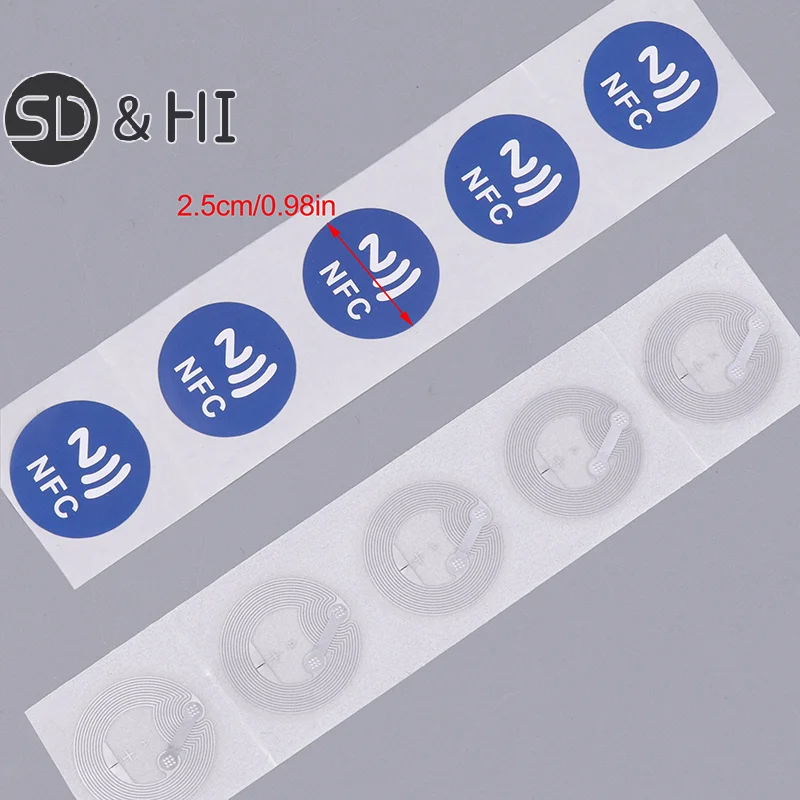 1/20/50 Pz Etichette NFC Adesivi Distintivi Etichetta Adesiva RFID Etichetta Elettronica Riscrivibile Chiave Segreta Adesivo Tag NFC