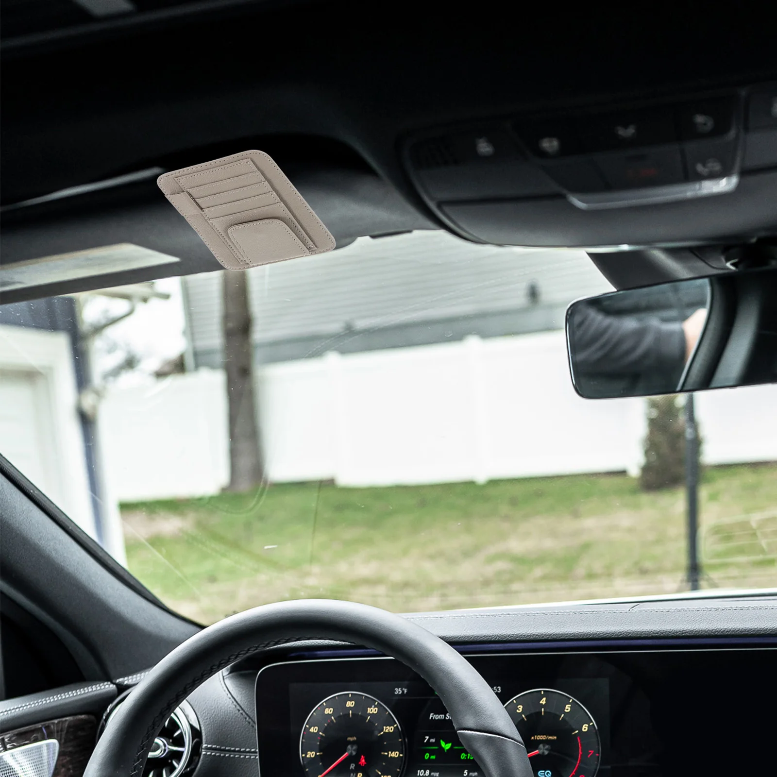 

Multifunctional Car Visor Organizer For Sunglasses Documents And Pen Holder Vehicle Interior Storage Accessories