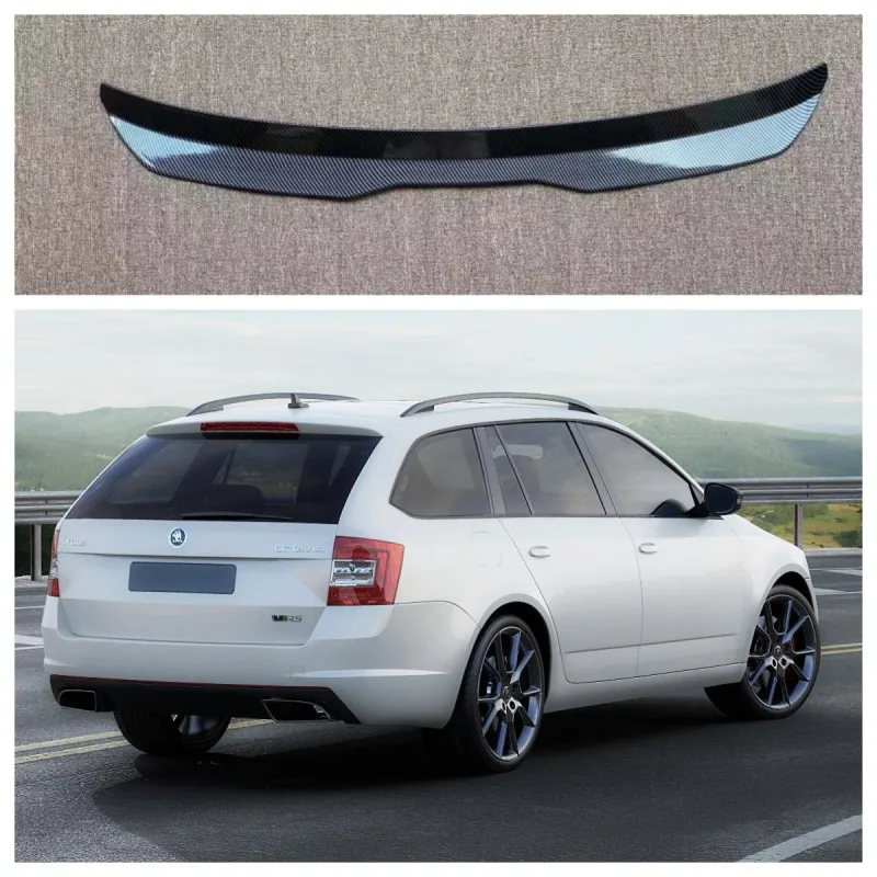 Rear Roof Lip Spoiler For Skoda Octavia RS Mk2 Combi 2005-2007 ABS Car Tail Wing For Facelift Combi 2008-2013 Universal Spoiler