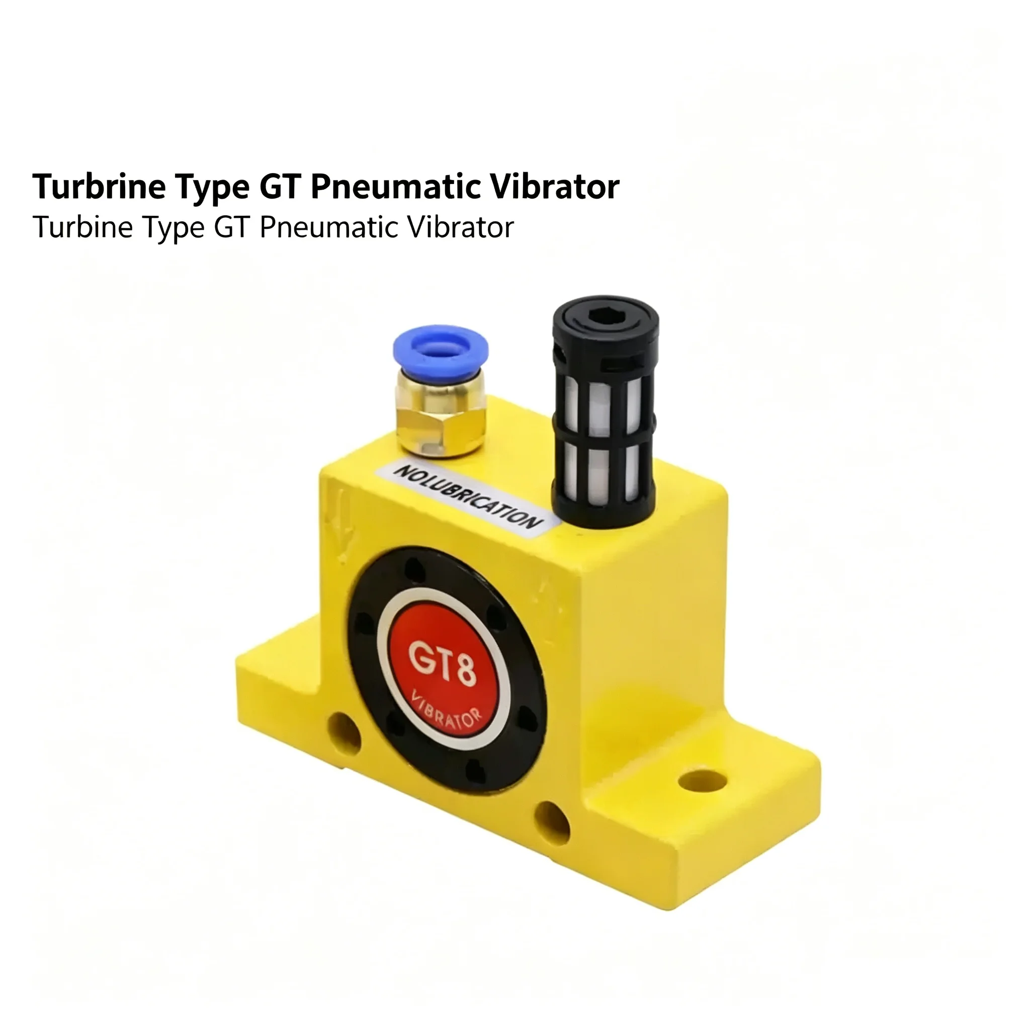Pneumatic Vibrator GT8/GT16 Air‑Turbine Vibrator, Industrial Unloading Oscillator GT40 GT48 GT60