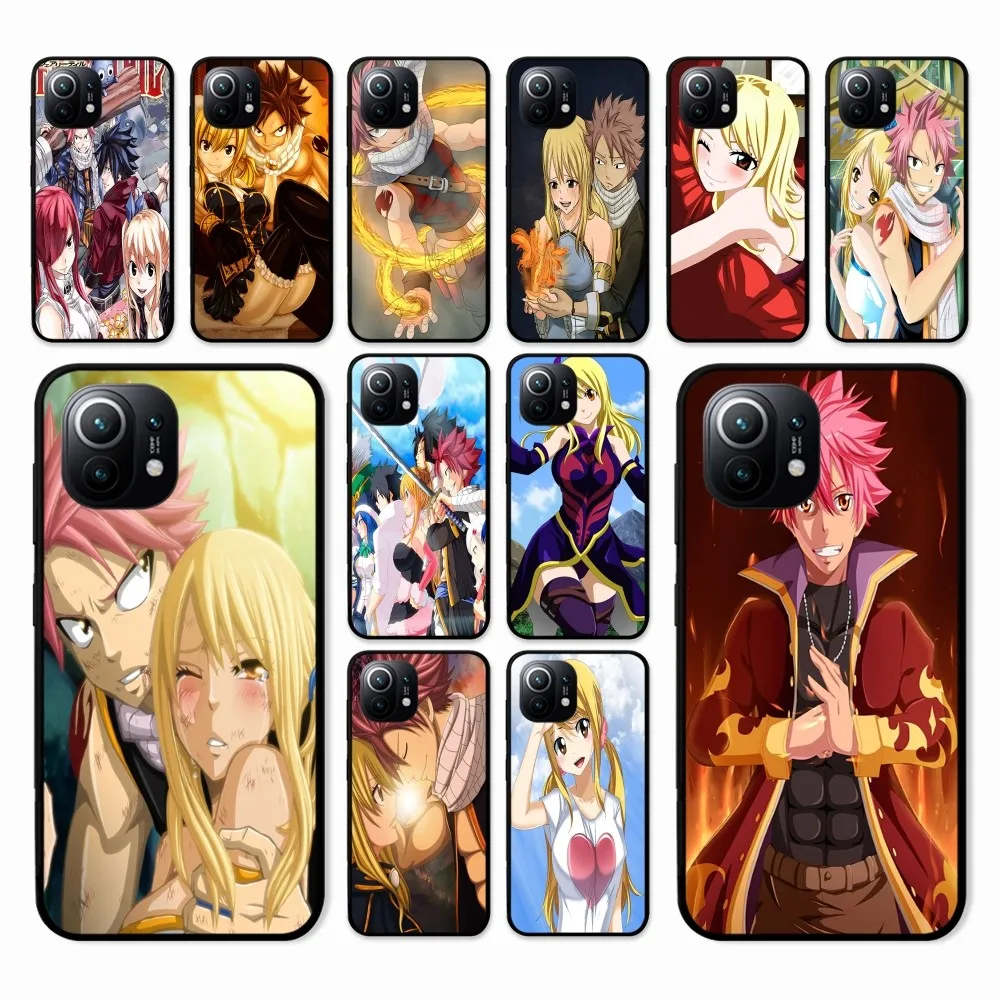 

anime Fairy Tail Phone Case For Xiaomi Mi 5X 8 9 10 11 12 lite pro 10T PocoX3pro PocoM3 Note 10 pro lite