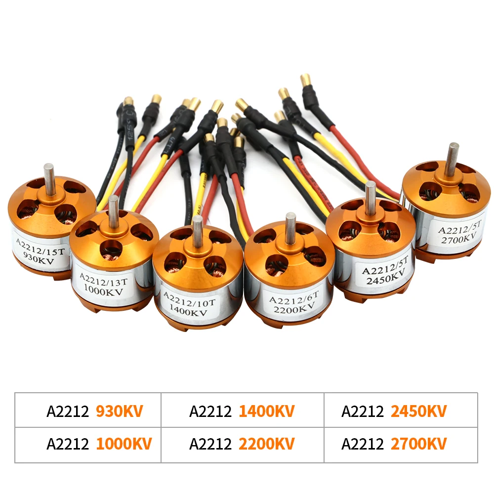 4set XXD A2212 2200KV 1000KV 930KV 2450KV Brushless Motor + 4 x 1045 10*4.5 Propellers (2 pair) for RC F450 F550 MWC Multicopter