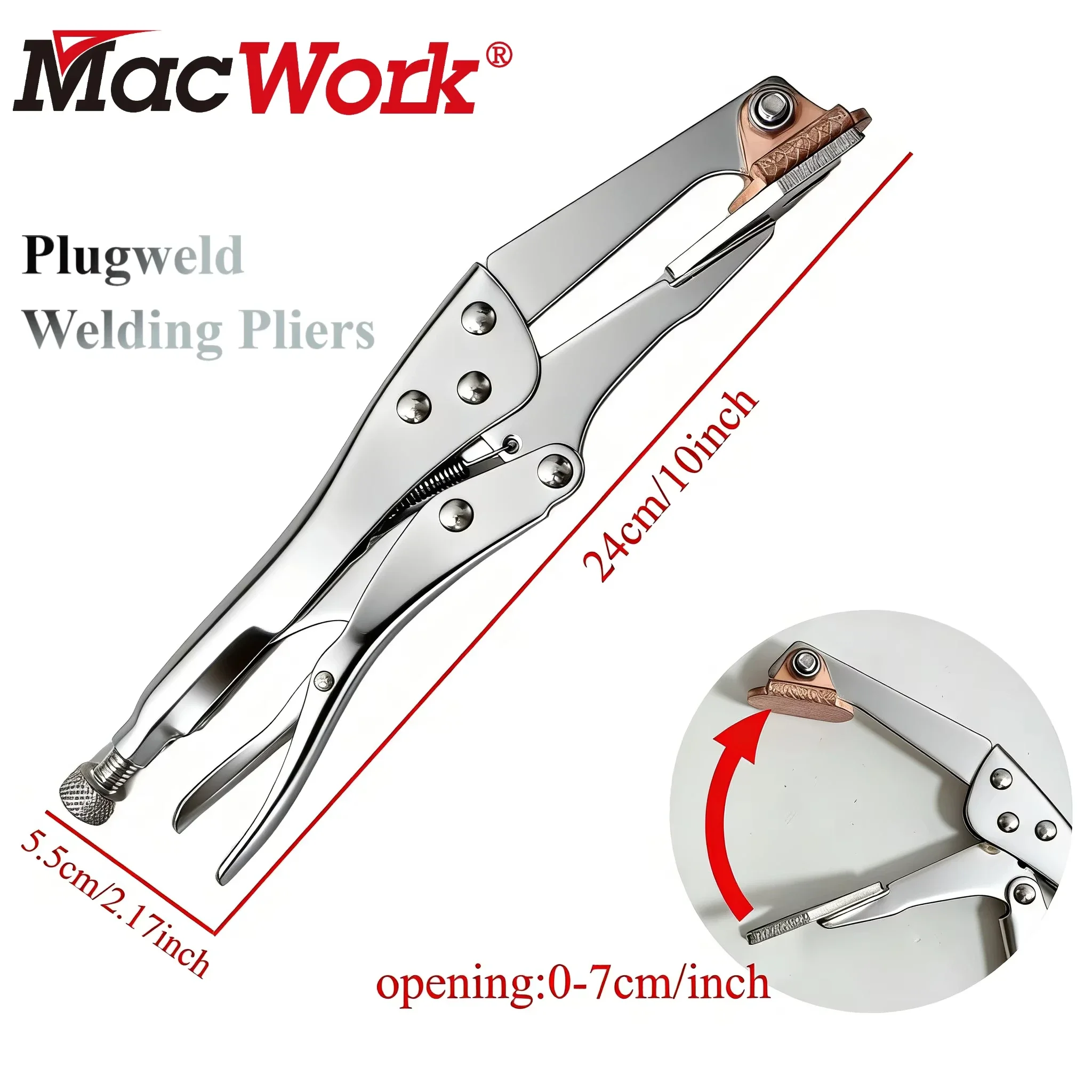 MacWork Manufacturing Plugweld Plier,  Locking Pliers Auto Body Tool