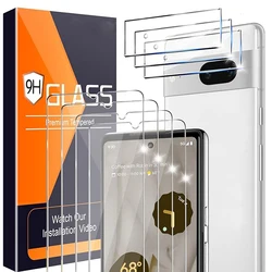 6 In 1 Tempered Glass For Google Pixel 6A 7A Pixel7 5G Front Screen Back Camera Len Protector Cover Film For Google Pixel 7