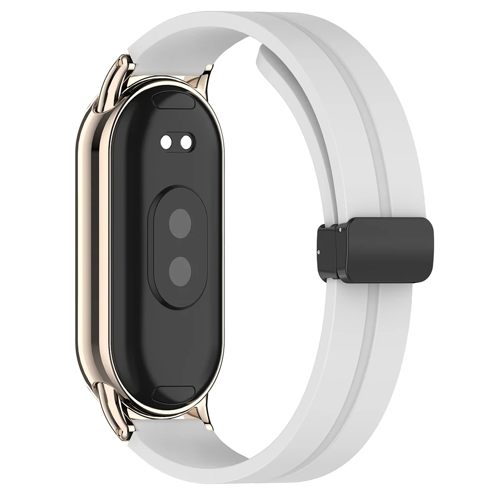 استبدال الفرقة المتينة لـ Xiaomi Smart Band 9 NFC/ Mi Band 8 حزام سيليكون الرياضة معصمه للنساء الرجال Mi Band 9 Watchband