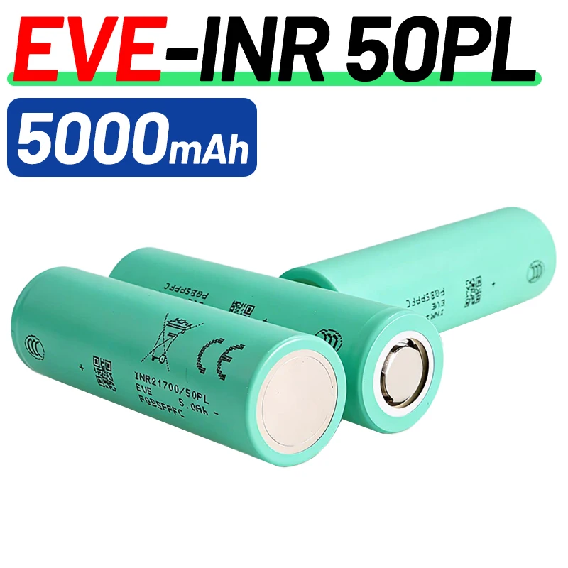 EvE 21700 batterie au lithium 50pl 5000mah 3.6v 25C décharge drone perceuse à main alimentation de démarrage
