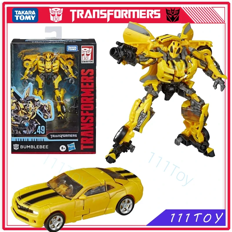 In Stock Takara Tomy Transformers Studio Series SS49 Deluxe Class Bumblebee Anime Figures Robot Toys Action Figure Gifts Hobbies