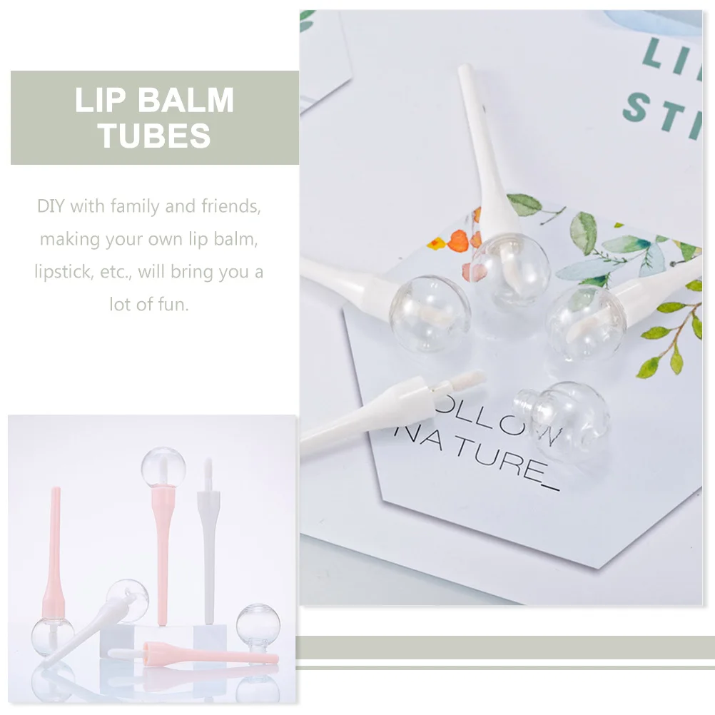 25 szt. Tubki na błyszczyk w kształcie lizaka, puste pojemniki na balsam do ust, lekkie tubki na szminkę w rozmiarze podróżnym, do samodzielnego wykonania błyszczyków.