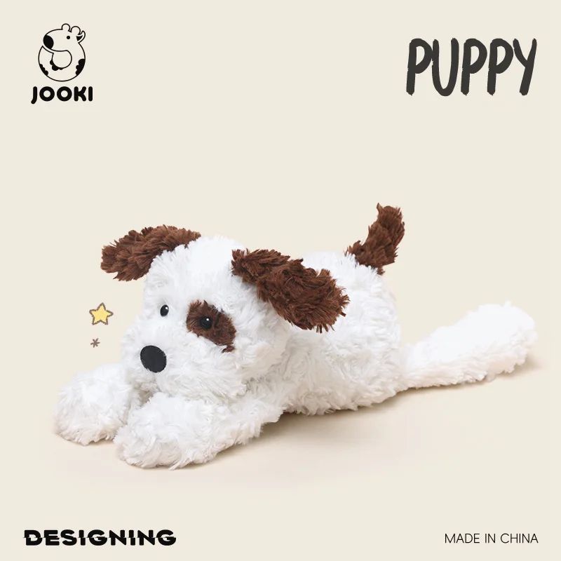 35 cm Nette Liegende Hund Plüsch Spielzeug Flauschigen Cartoon Welpen Puppe Kinder Begleiter Beruhigende Spaß Puppe Schöne Zimmer Dekor Kind geburtstag Geschenk