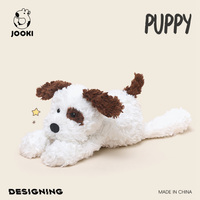 35cm Cute Lying Dog Plush Toys Fluffy Cartoon Puppy Doll Kids Companion Soothing Fun Doll Lovely Room Decor Kid Birthday Gift