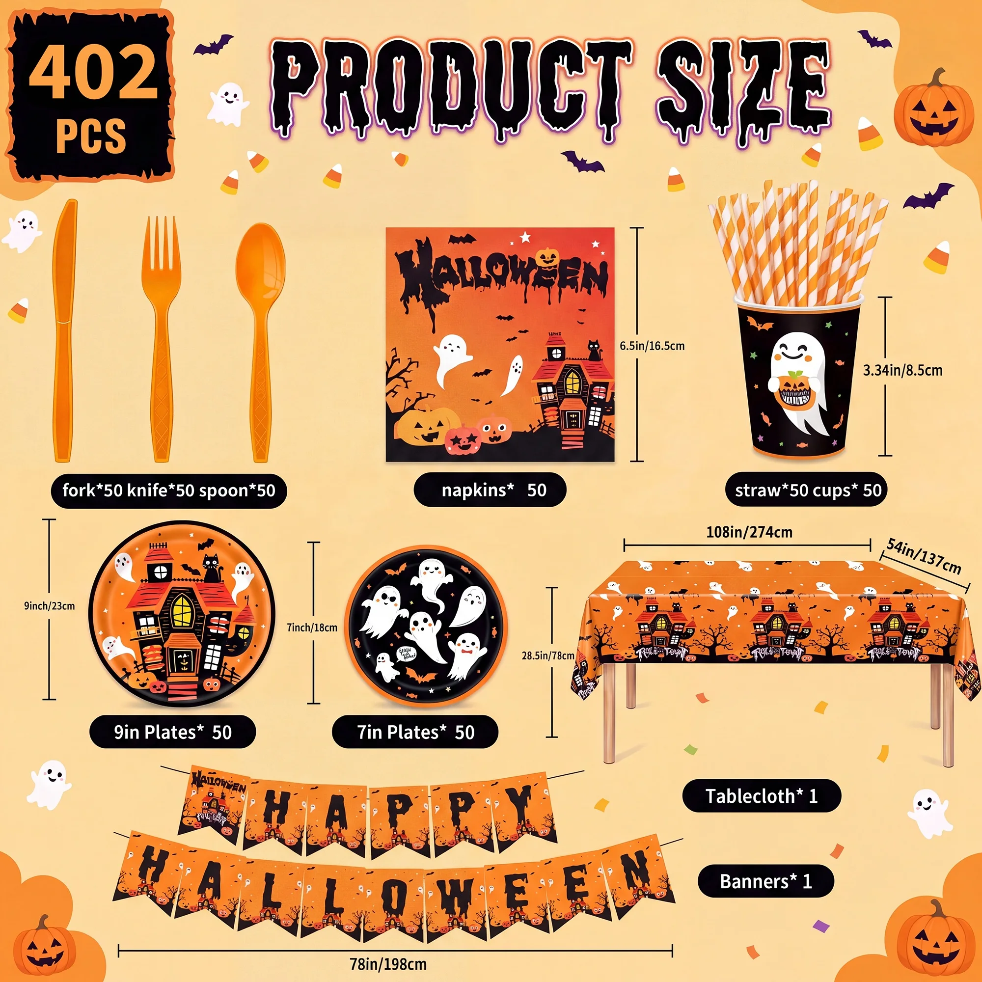 402-delige Halloween-set wegwe - Halloween Party Supplies recensie en prijs