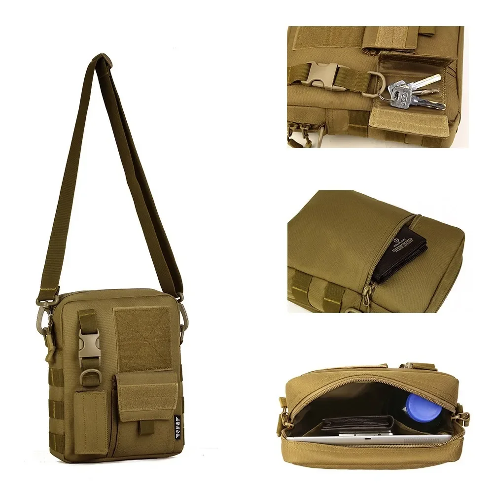 SINAIRSOFT Outdoor Sport Multifunction Messenger Bag Men EDC Pack Hiking Hunting Working Tools Mobile Phone Pouch Tote Bag