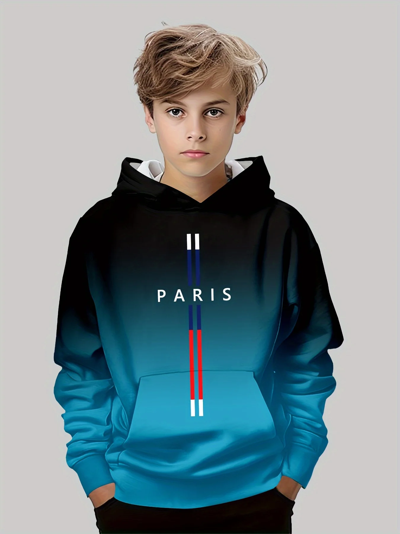 Kinder Kleidung Jungen Hoodies Langarm 3D Druck Kinder Frühling Herbst Kleidung Casual Stilvolle Outdoor Jungen Kleidung Pullover Tops – Detail 9
