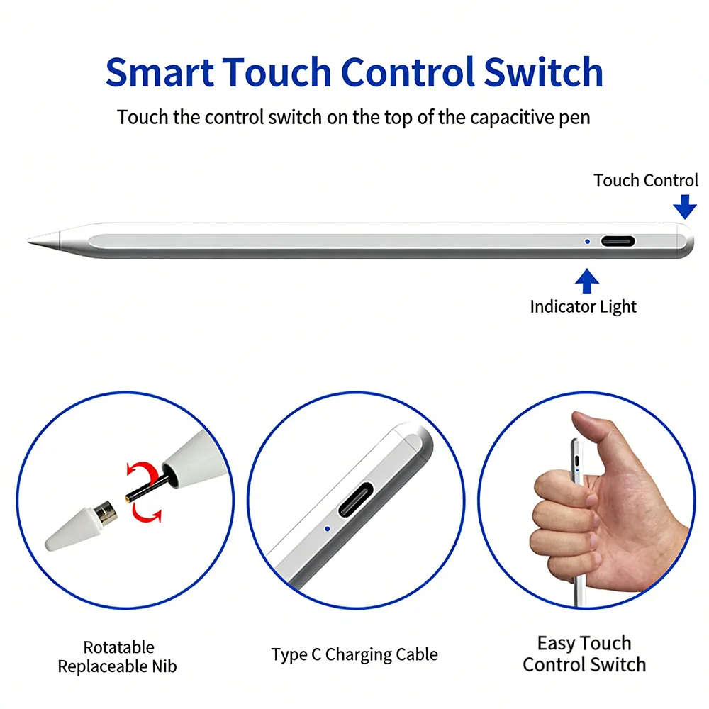 NEW Universal Stylus Pen for Android for iOS, Capacitive Touch Pen for Huawei Xiaomi  Magnetic Drawing Pencil for Apple Tablet