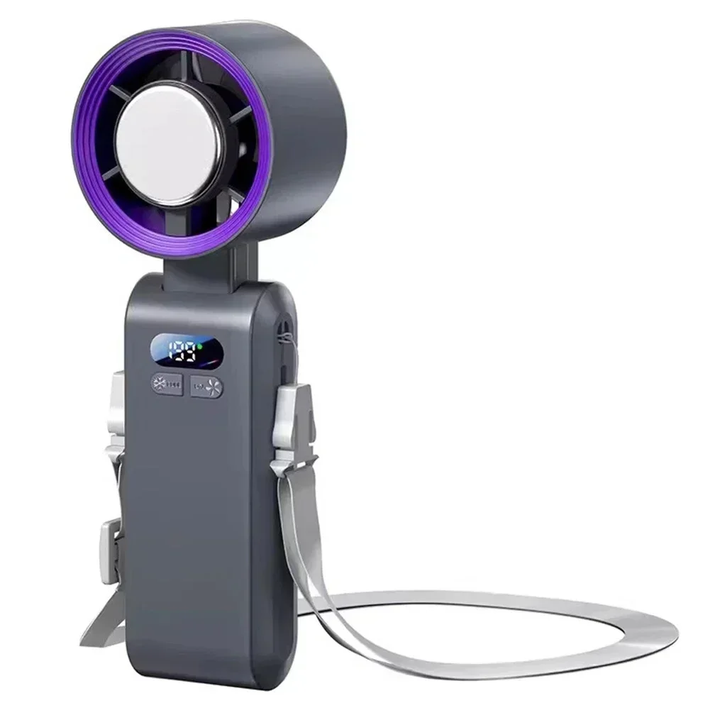 

Ice Cooler Fan Foldable Fan Indoor And Outdoor Use Cooling Fan 10 Hours Runtime 12,000RPM Motor Adjustable Speed Settings