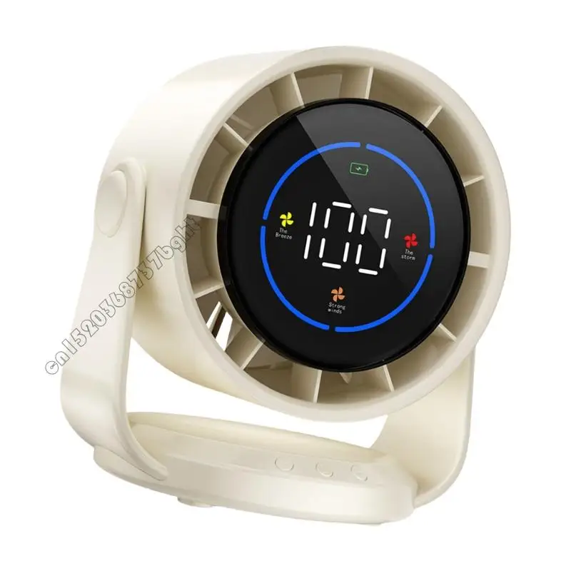Ventilador digital ventilador ventilador pequeño 4xfb Ventilador digital 4000 mAh con velocidad ajustable adecuada y