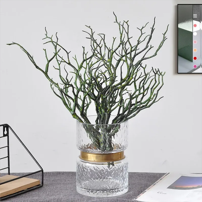 Artificial Tree Branch Simulation Peacock Coral Branch Artificial Plant Diy Party Wedding Hotel Shop Restaurant Decoration