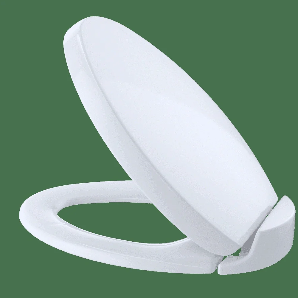 SoftClose Non Slamming Elongated Toilet Seat High Impact Plastic Oval Design Easy Installation Quiet Close System Included