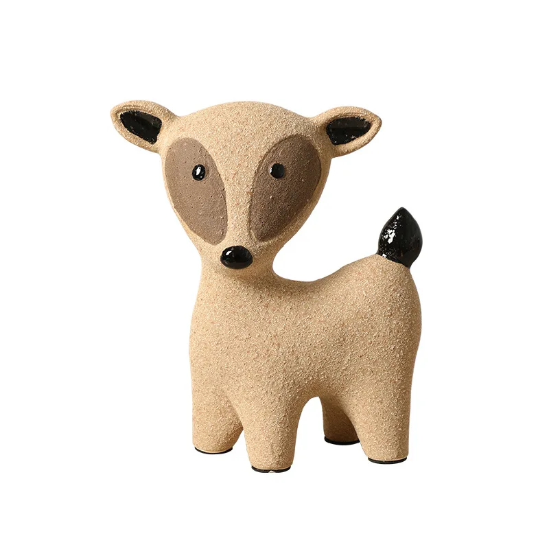 CN Modern Abstract Cartoon Ceramic Ornament Exhibition Hall B & B Bookcase Desktop Trendy Home Soft Decoration Accessories