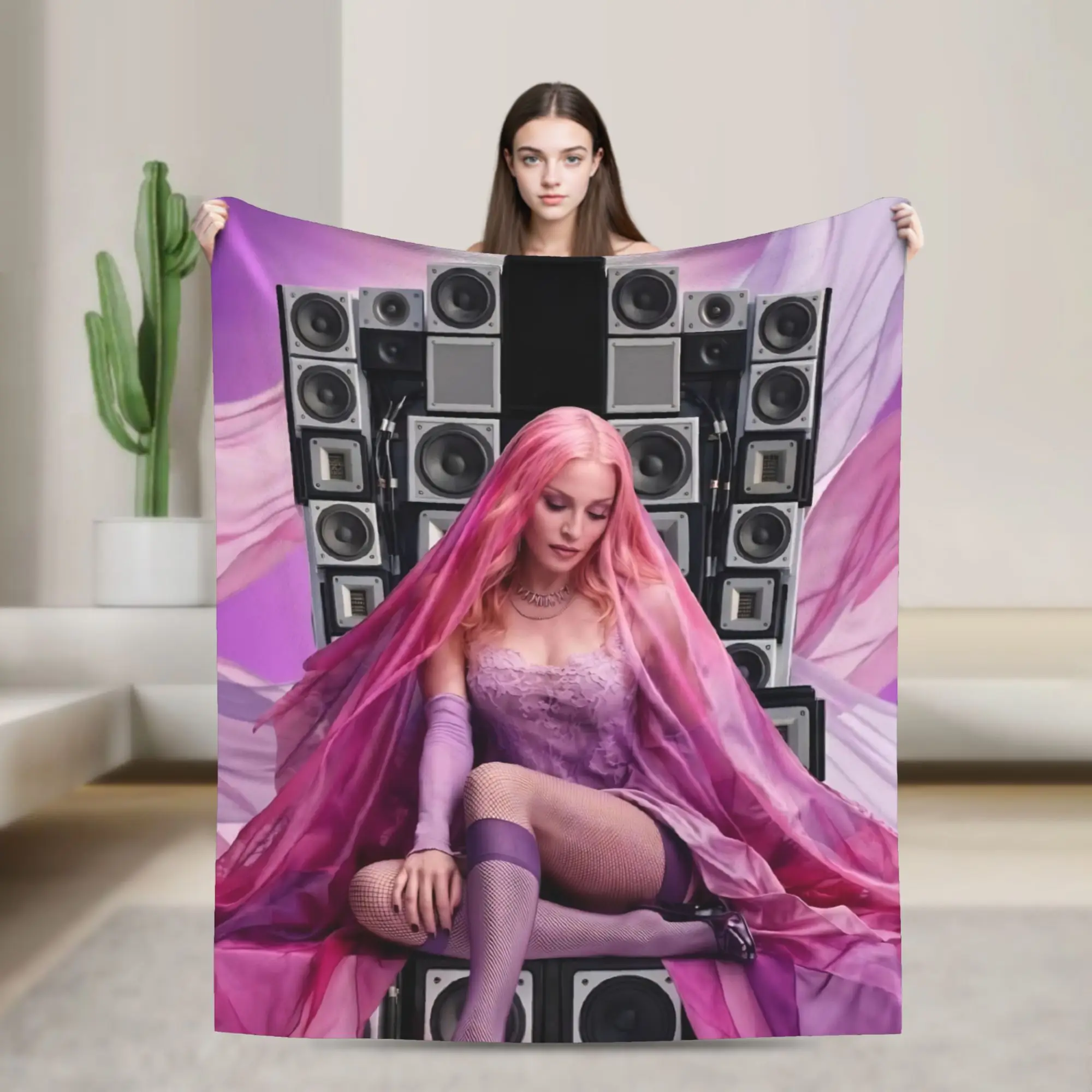 Soft M-Madonnas Confessions II Throw Blanket Premium Fleece Flannel Lightweight Bed Blanket Cozy Plush Bedspread All Season