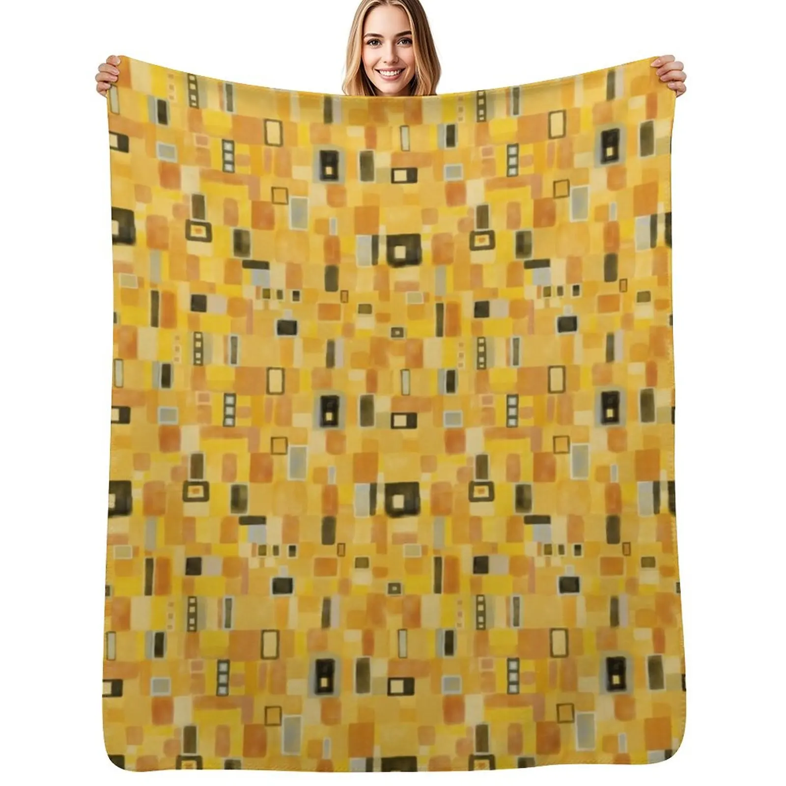 

Klimt Pattern Throw Blanket Thermals For Travel warm winter Giant Sofa Designers Blankets
