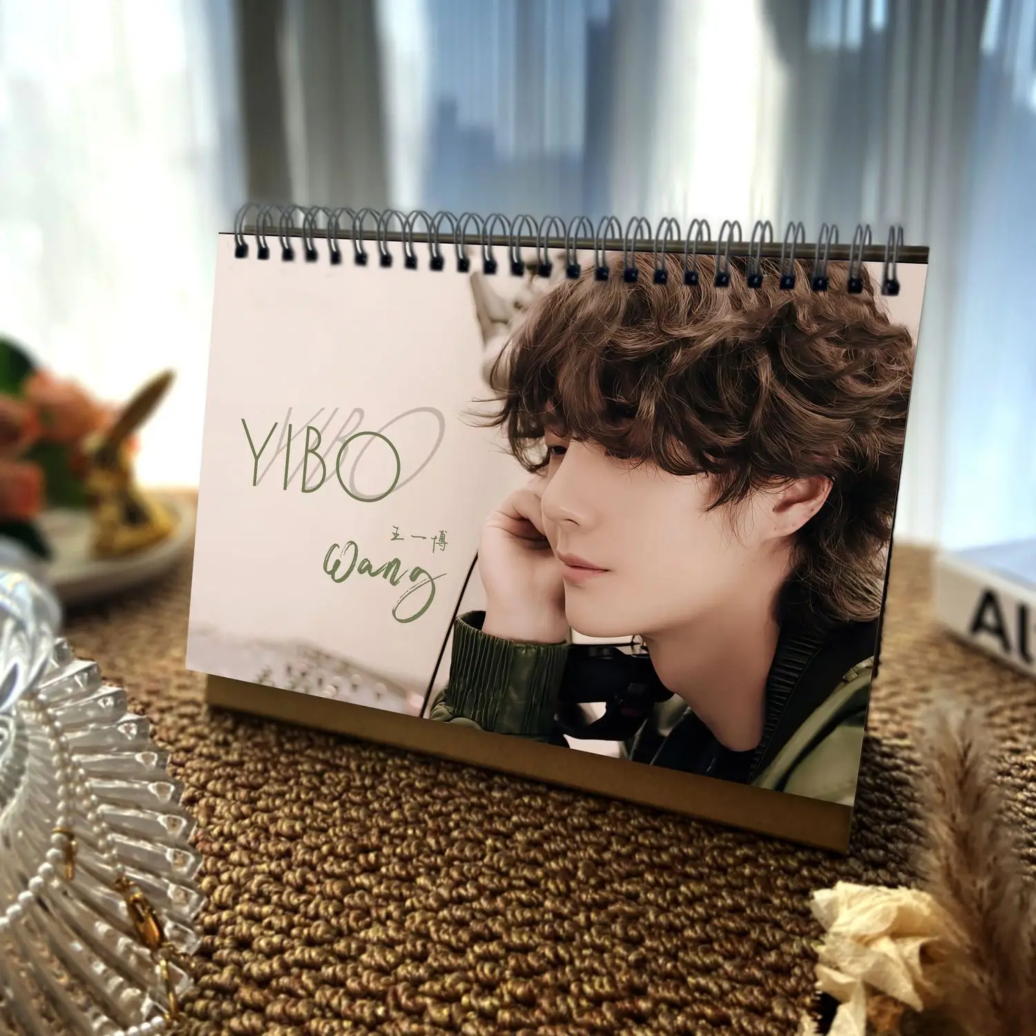 Wang Yibo Desk Calendar 2026 Double-Sided Peripheral Motorcycle Exploration Office Notes Commemorative Gift