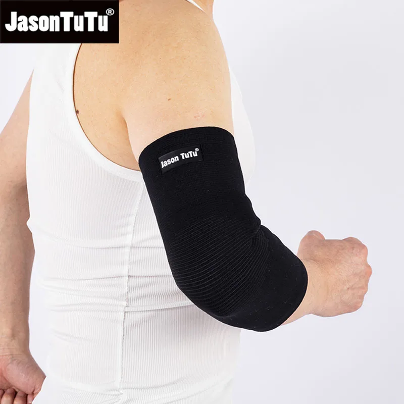 JASONTUTU 1PC Elbow Support Elastic Gym Sport Elbow Protective Pad Absorb Sweat Sport Basketball Tennis Arm Sleeve Elbow Brace