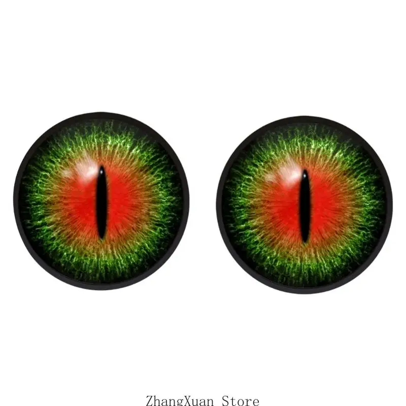 Hanging LED Halloween Eyeballs Sign Set of 2 for Horror Front Door Wall Displays 3XUF
