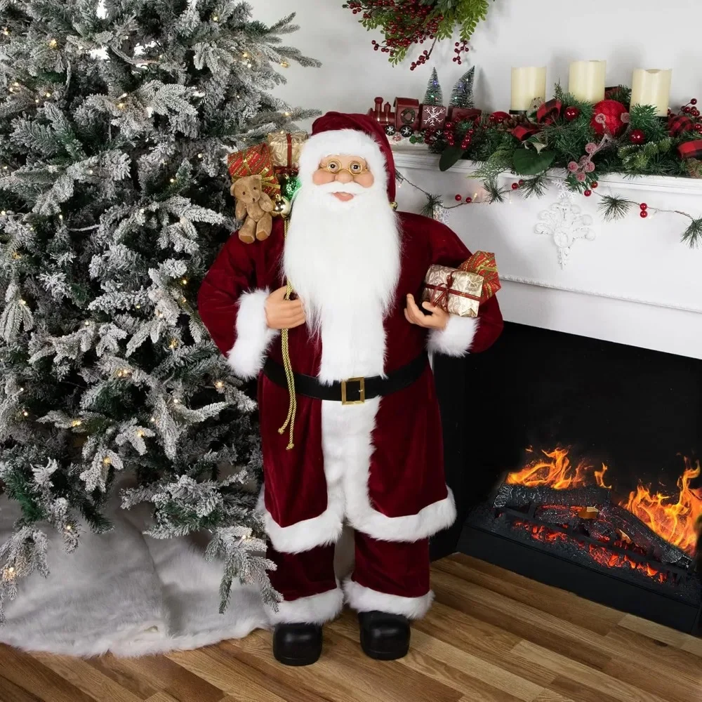 Northlight Standing Santa with Presents and Gift Bag Christmas Decoration - 48