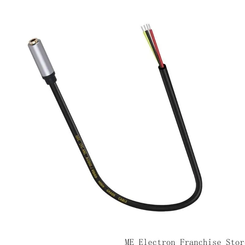 T5EA 3.5mm雌プラグからTRRSステレオベアワイヤー聴覚コードイヤホンマイク用