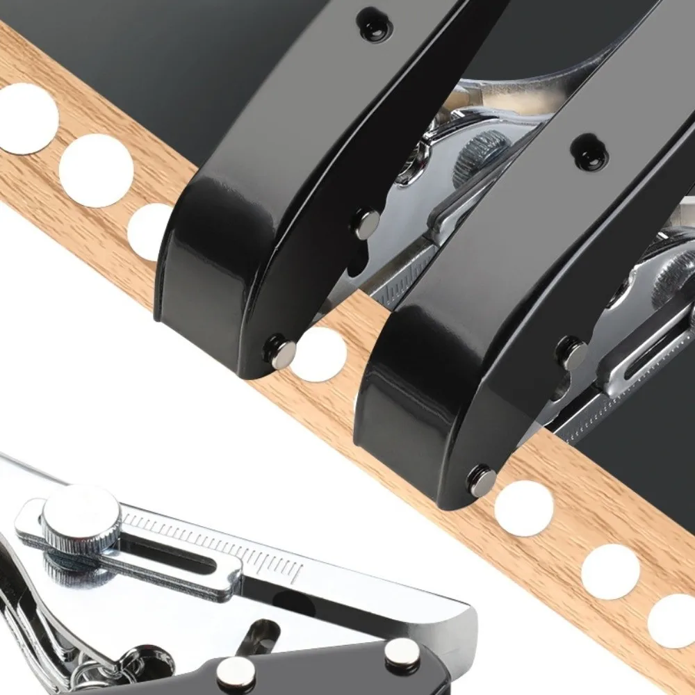8/10mm Carpentry Single Hole Puncher Woodworking Punching Pliers Adjustable Position Punching Tool Manual Edge Banding Puncher