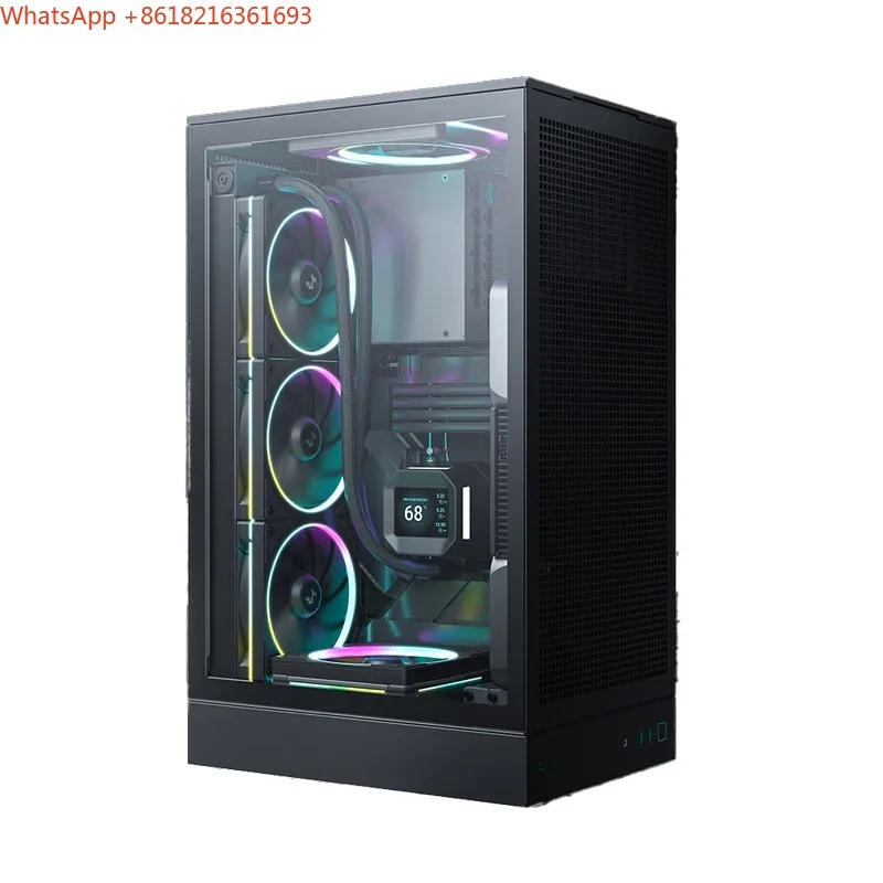 CH270 Computer Case Air-cooled Water-cooled Type-C Mesh Vertical M-ATX Structure Desktop