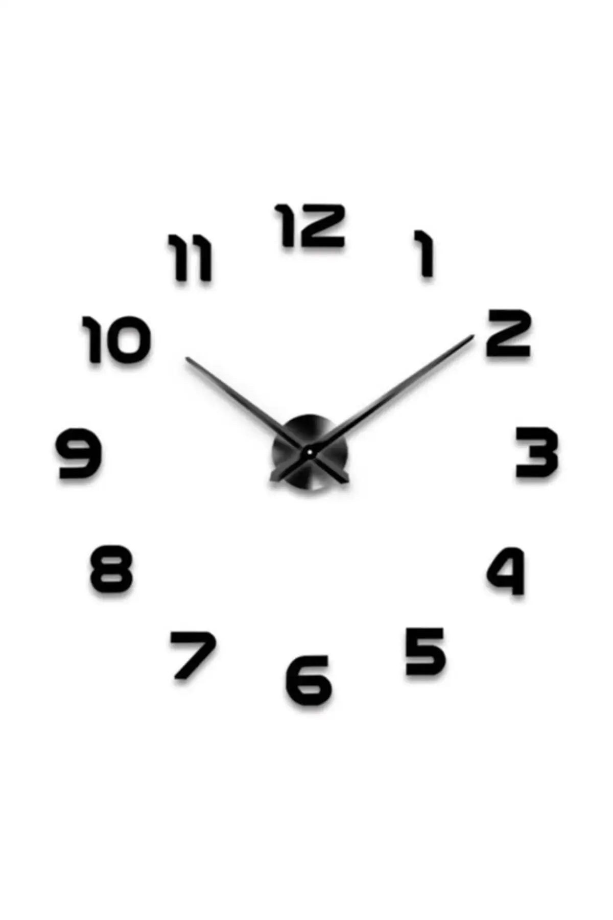 

Uras Modern Generation Dıy 3d Decorative Big size Sticker Wall Clock Wall Clock Creative Home Decor