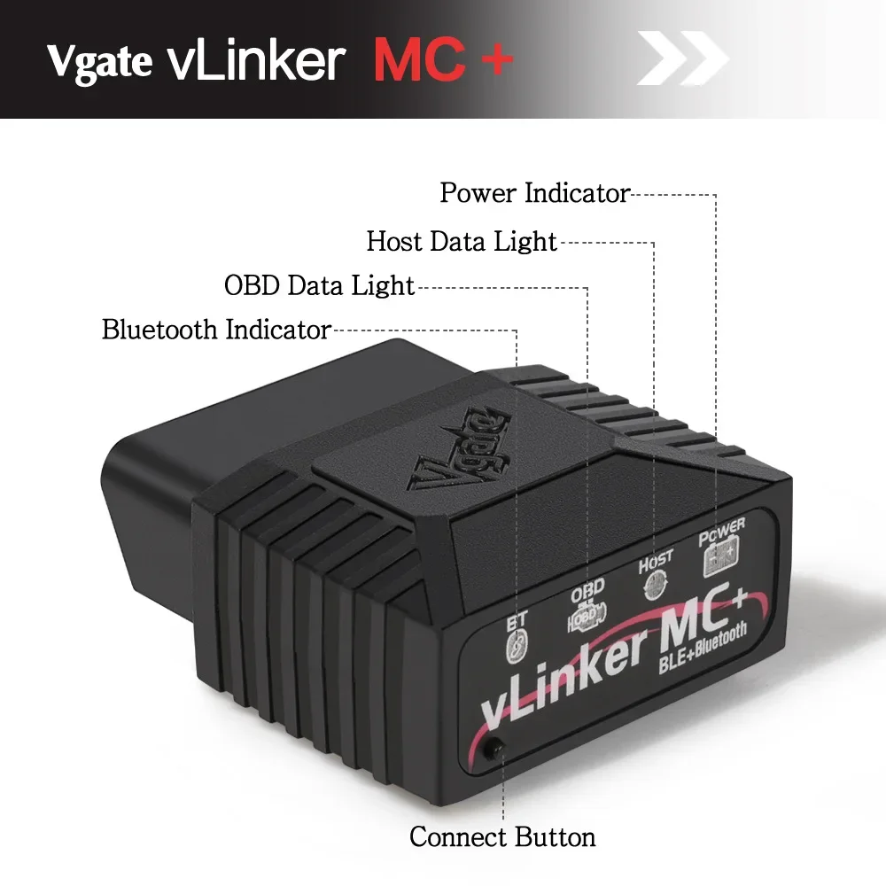 Vgate VLinker MC+ BT Bluetooth 3.0 4.0 WIFI ELM329 Car Fault Diagnostic Tester