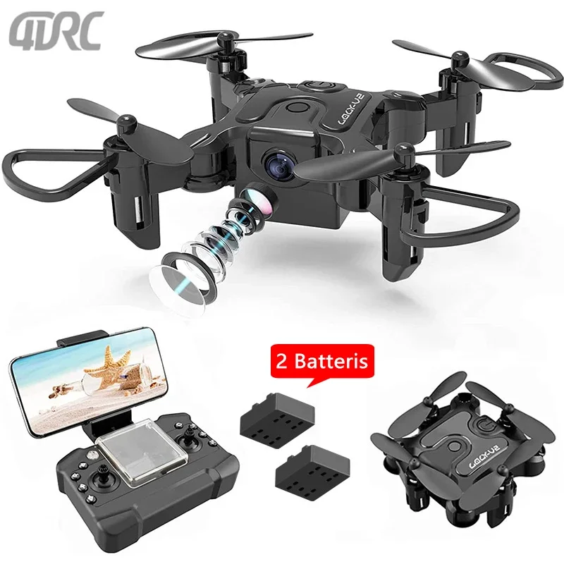 

V2 Mini Drone 4DRC WIFI RC Quadcopter 4K HD Camera Small Helicopter for Beginners Child Toy Gifts Altitude Hold