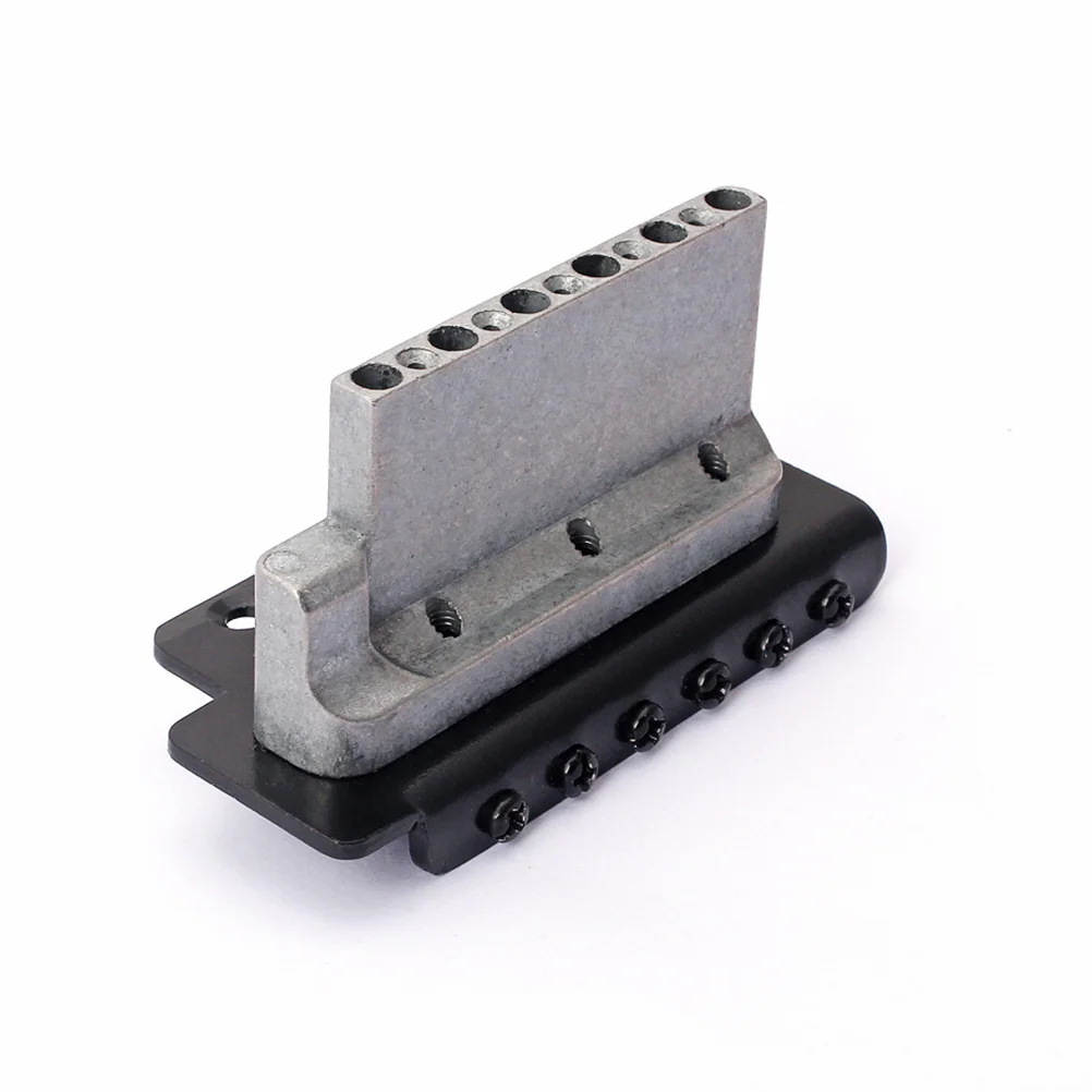 

Trustworthy 6 String Flat St Saddle Single Tremolo Bridge System Black Electric Guitar Accessories Parts Guitar Bridge