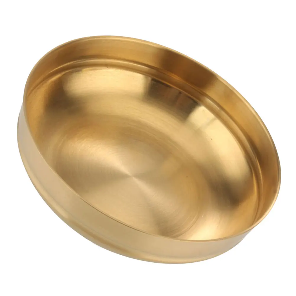 1Pcs Stainless Steel Korean Style Noodle Bowl Multipurpose Tableware Home Kitchen Use Exquisite Detail Photo Prop