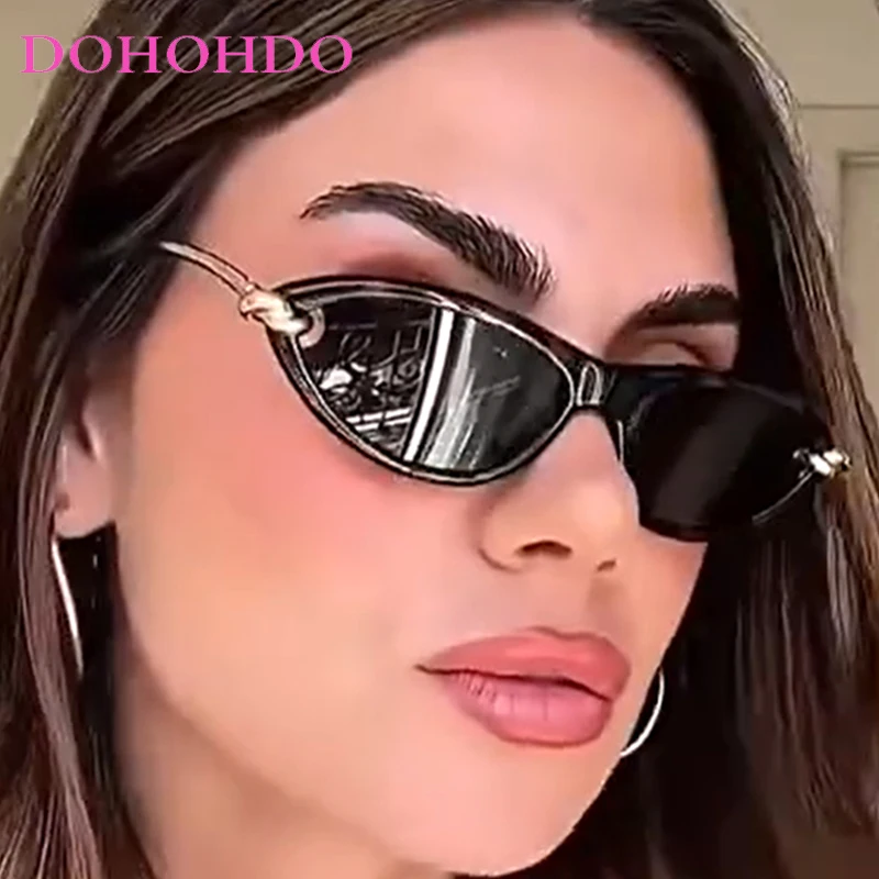 

2025 Luxury Metal Cat Eye Women's Sunglasses New Fashion Brand Designer Men Sunglass Outdoor Driving Travel Eyewear Ladies UV400