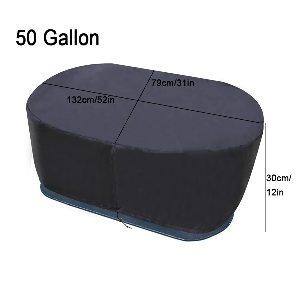 Stock Tank Protection Solution Featuring a Reliable Drawstring Closure Made of Heavy Duty Oxford Fabric Material