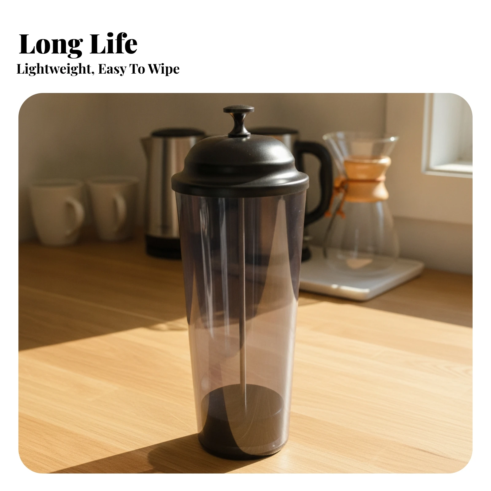Straw Container with Lid Cylindrical Straw Storage Tube Organizer Tabletop Visible for Kitchen, Cafe