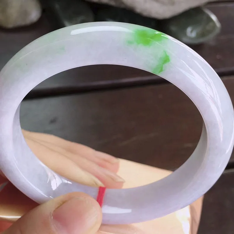 

Ювелирные изделия Zheru, браслет из натурального нефрита из Мьянмы 54 мм-62 мм, изысканная фотография, отправить подруге, отправить маму