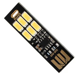 Przenośny Mini 5730 USB 6 LED 5V z czujnikiem dotykowym ściemniane światło nocne do lampka biurkowa do czytania książek na laptopa banku