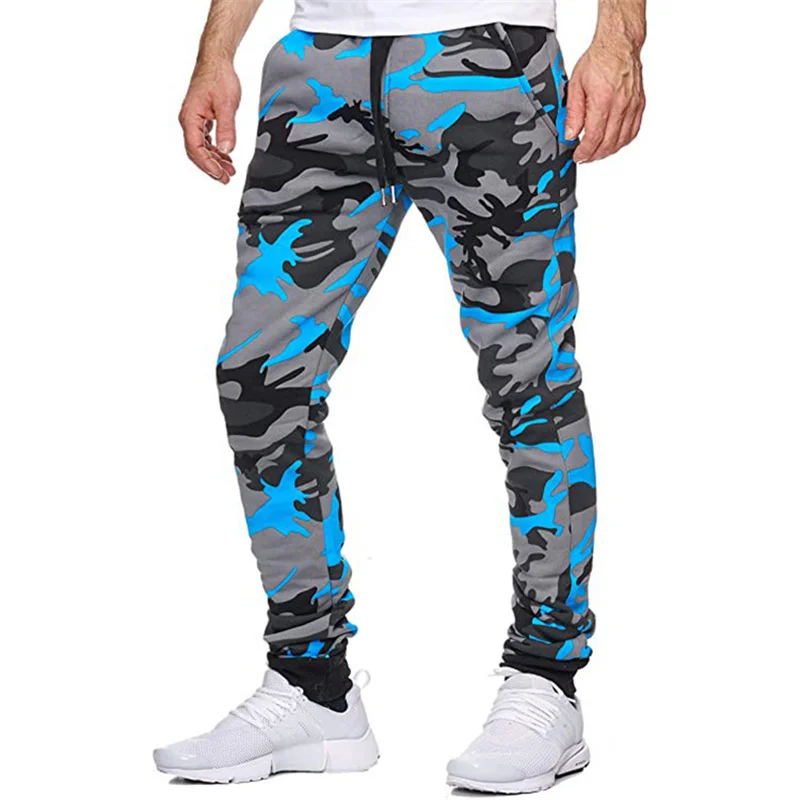 Men's Camouflage Pants Casual Fashion Pants Printed Multi-color Slim Fitting Pants Spring and Autumn Men's Jogging Pants