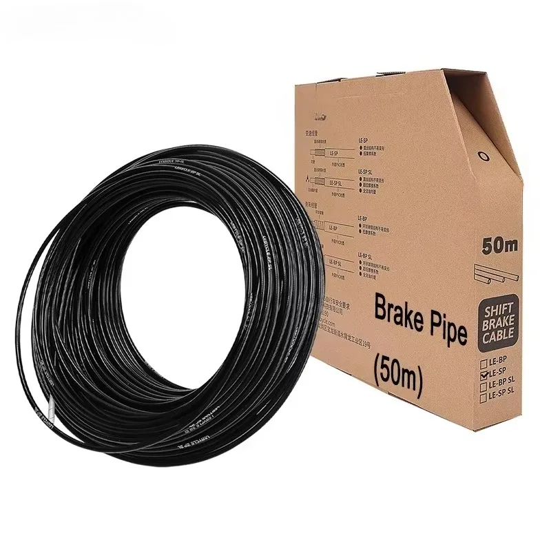 50M Wearproof Oil Smooth Lined Bike Brake Derailleur Cable Housing Bicycle Shift Outer Pipe Repair Accessories