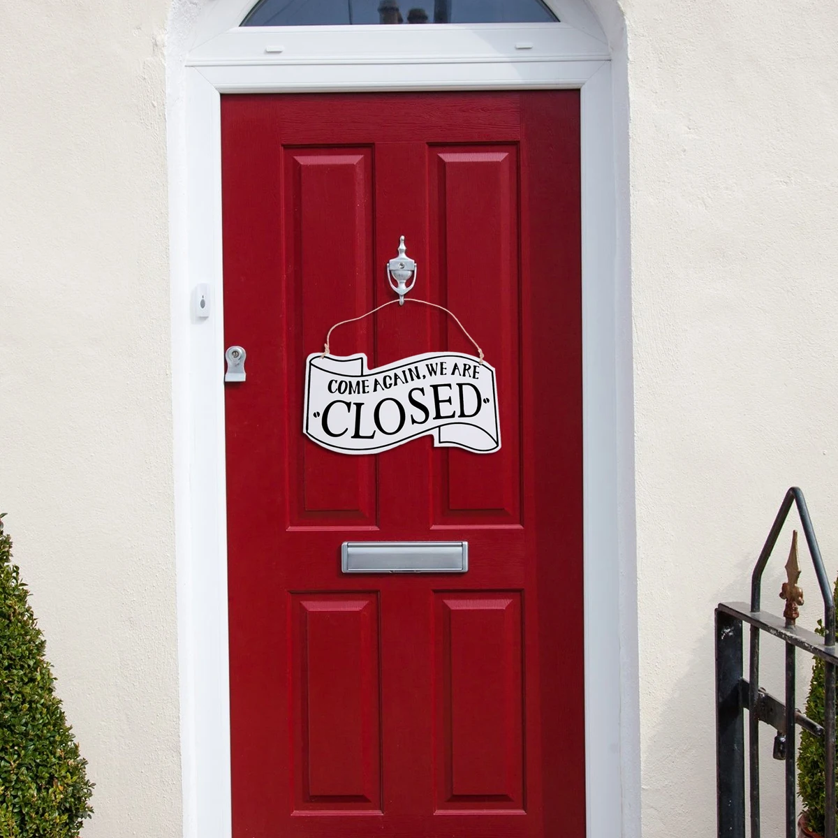 

Sided Door Sign White Vintage Hanging Open Closed Business Decor For Shop Double Sided Door Sign Cafe Bar Wedding