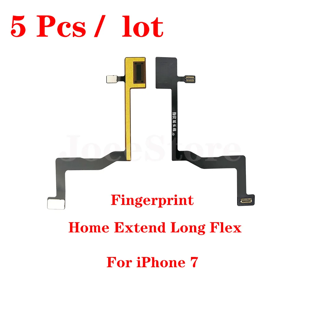 Joeestore 5Pcs Home Main Board Verlengen Flex Kabel Voor Iphone 6 6S 7 8 Plus Moederbord Touch Id vingerafdruk Connector Fibbon Deel