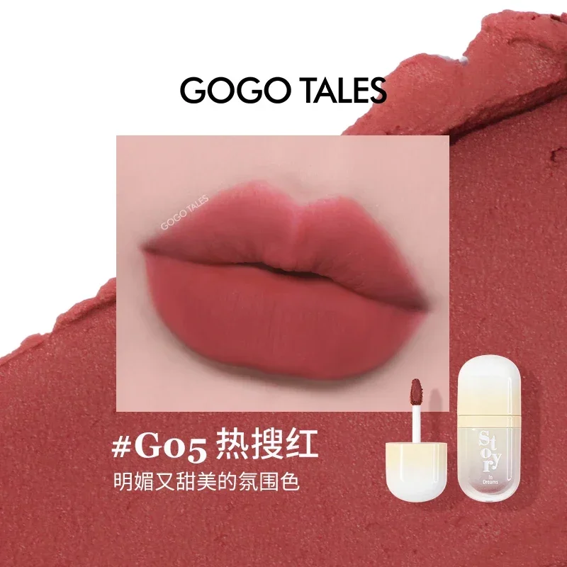 

GOGOTALES Out of Focus Lip Glaze Matte Long-Lasting Makeup Non-Sticky Cup Lip Blush Flow Transparent Lipstick Makeup Cosmetics