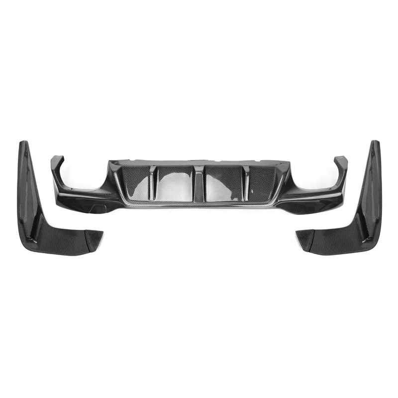 

3PCS Carbon Fiber Rear Diffuser Lip 3D Design Style For BMW 5 Series G30 G38 17-19 M5 F90 2019+ Diffuser