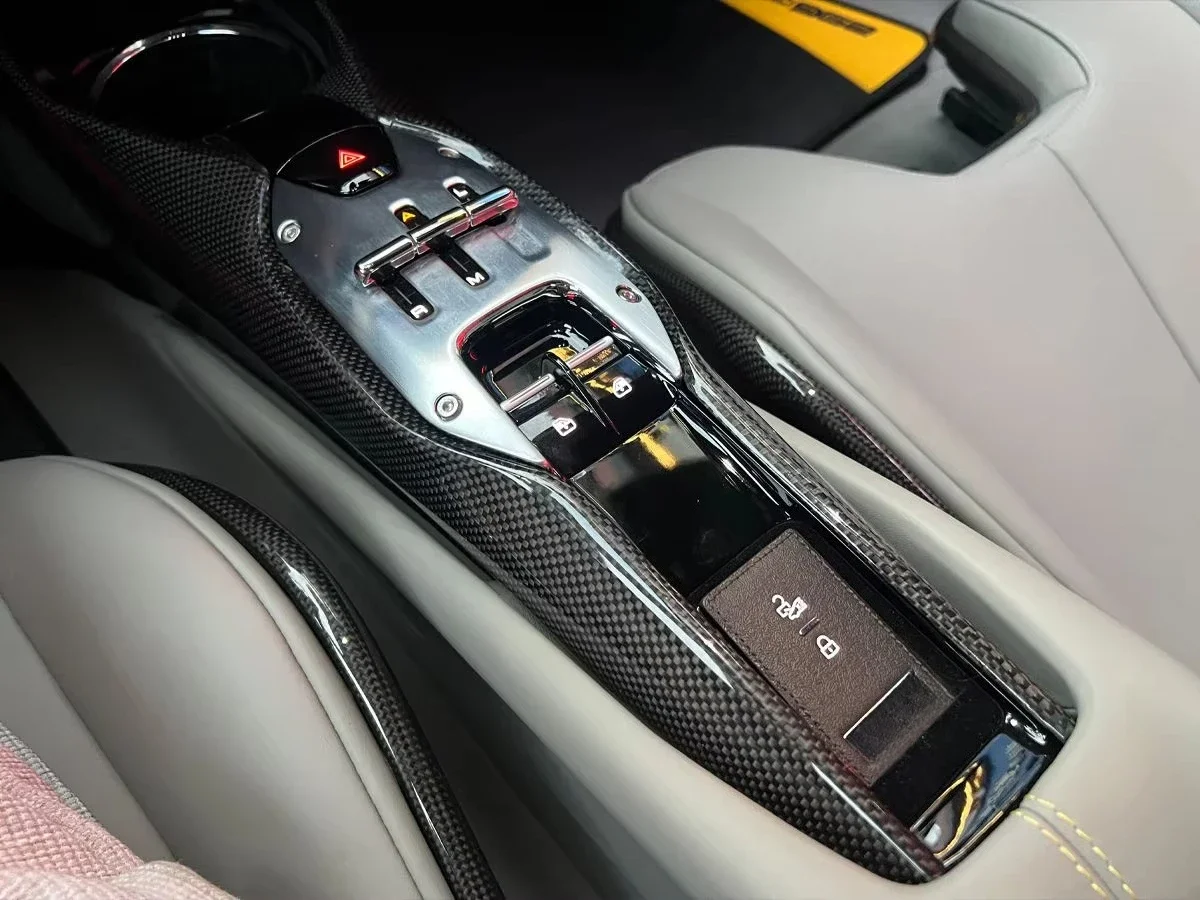 OEM Style Auto Parts Dry Carbon Fiber Automotive Accessories Car Interior Shift Center Control Panel for 296